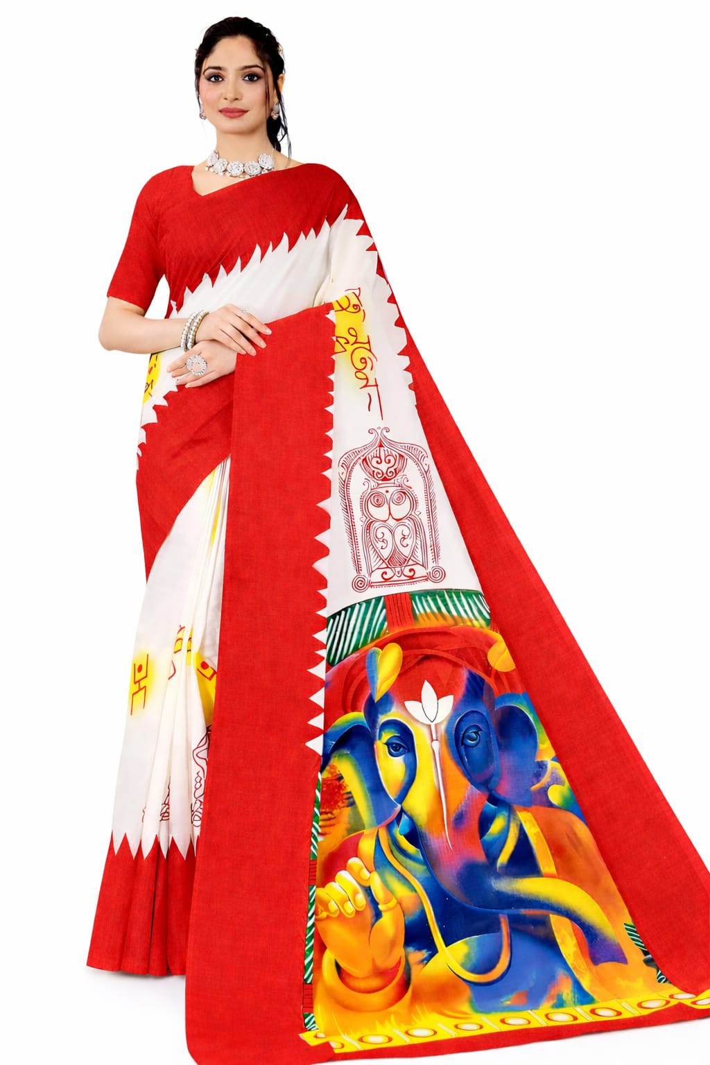 Printed  cotton Saree